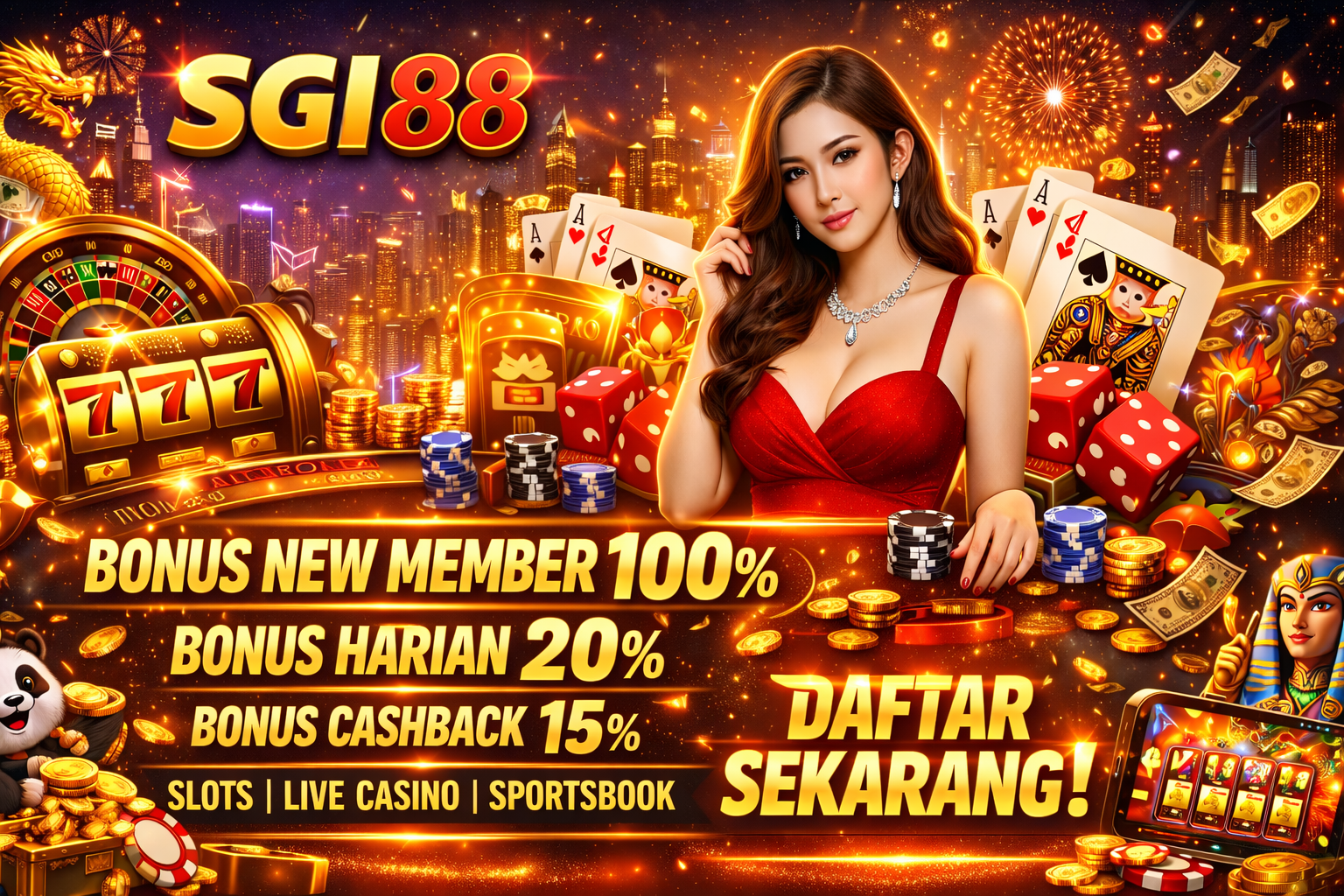 SGI88 | Bonus New Member Setiap Hari Untuk Permainan Slot Online SGI88 | Bonus New Member Setiap Hari Untuk Permainan Slot Online