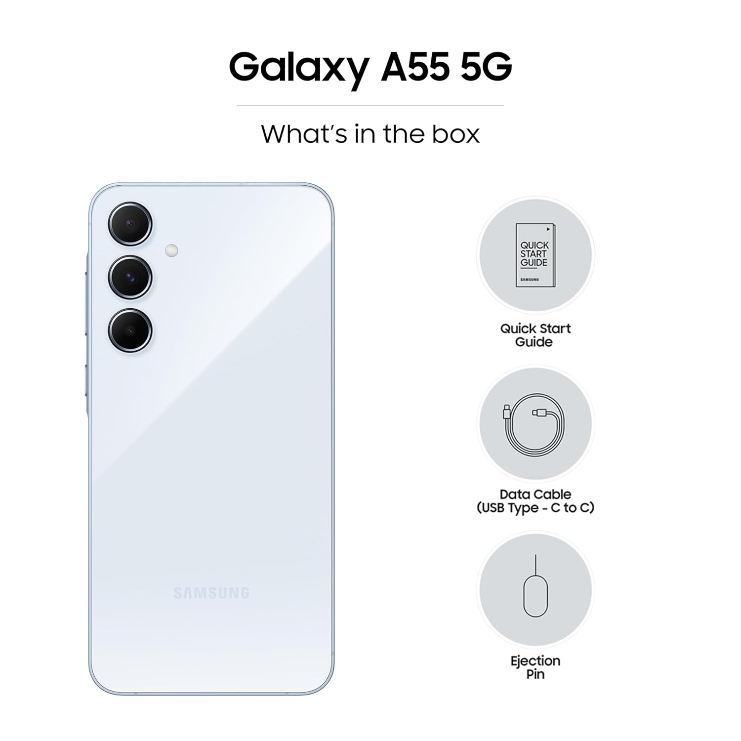 Samsung Galaxy A55 5G-Awesome Iceblue