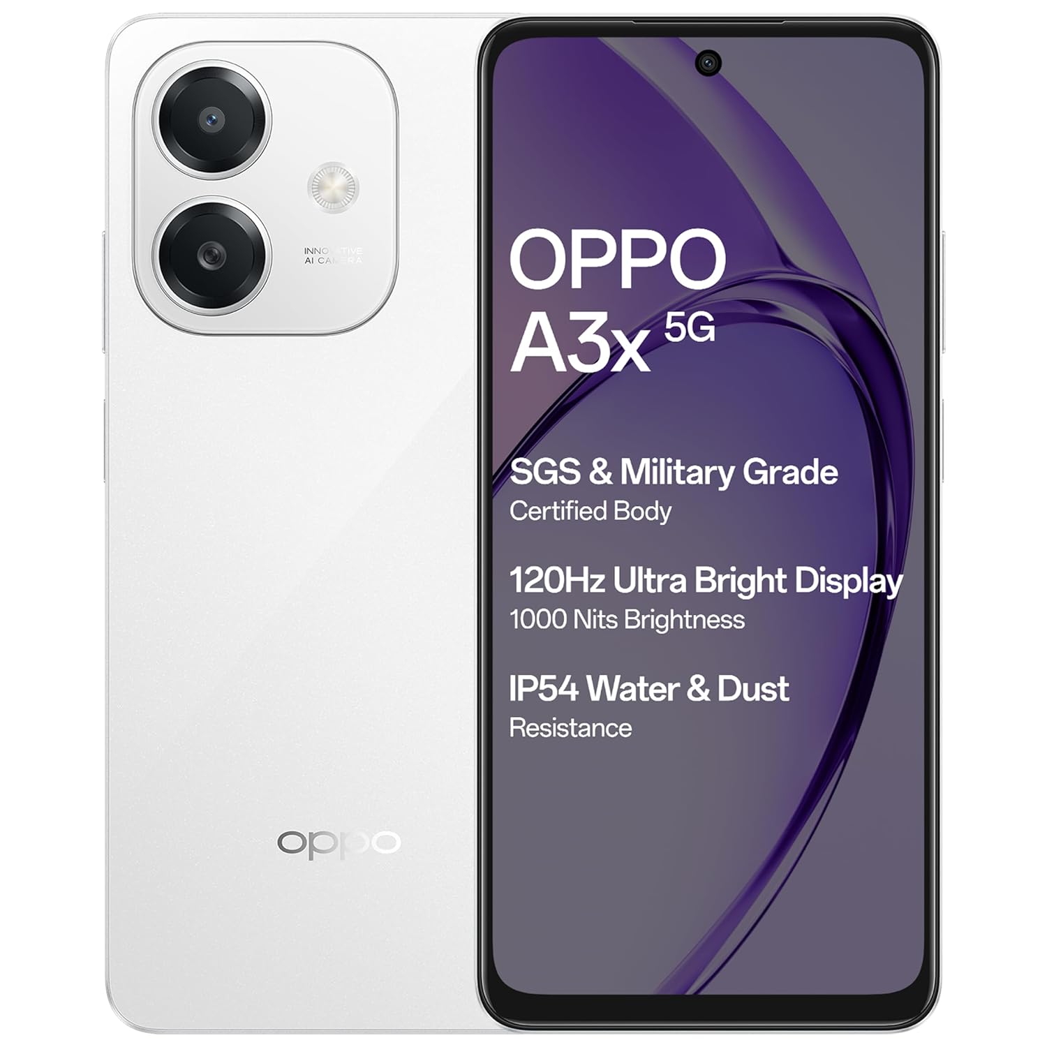 Oppo A3X 5G-Starlight White