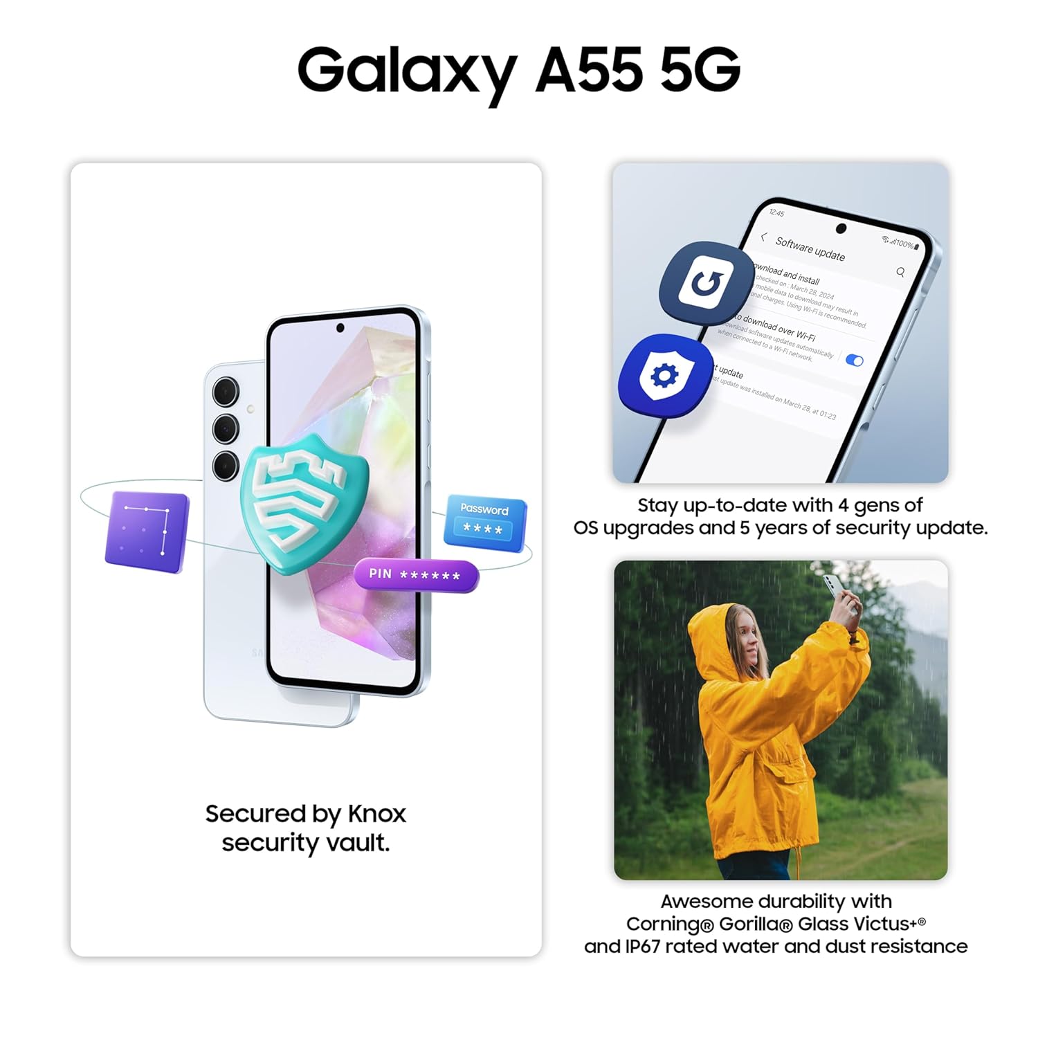 Samsung Galaxy A55 5G-Awesome Iceblue