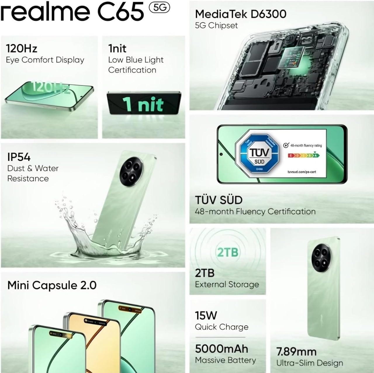 Realme C65 5G-Feather Green