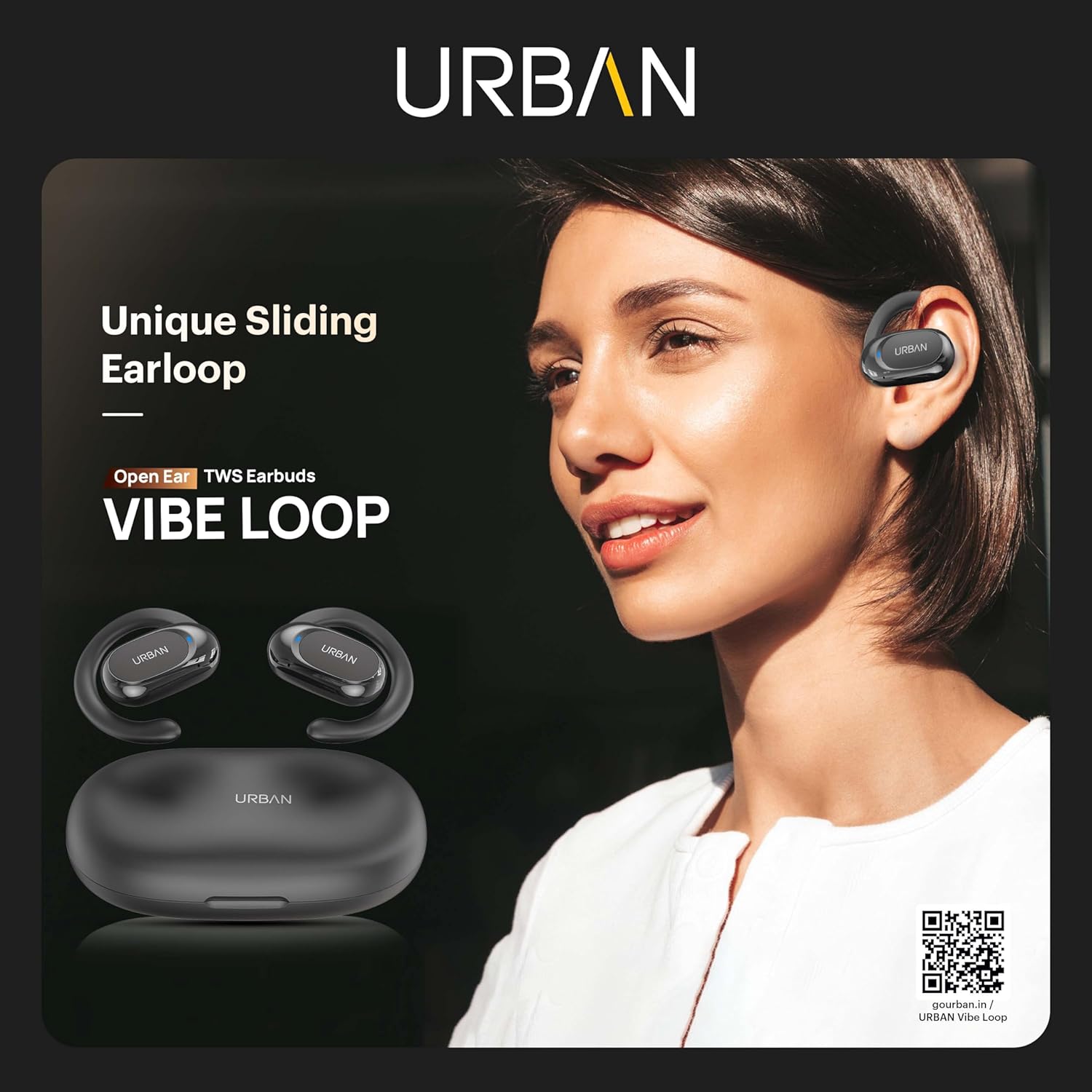 URBAN Vibe Loop TWS Bluetooth Earbuds Wireless - Black