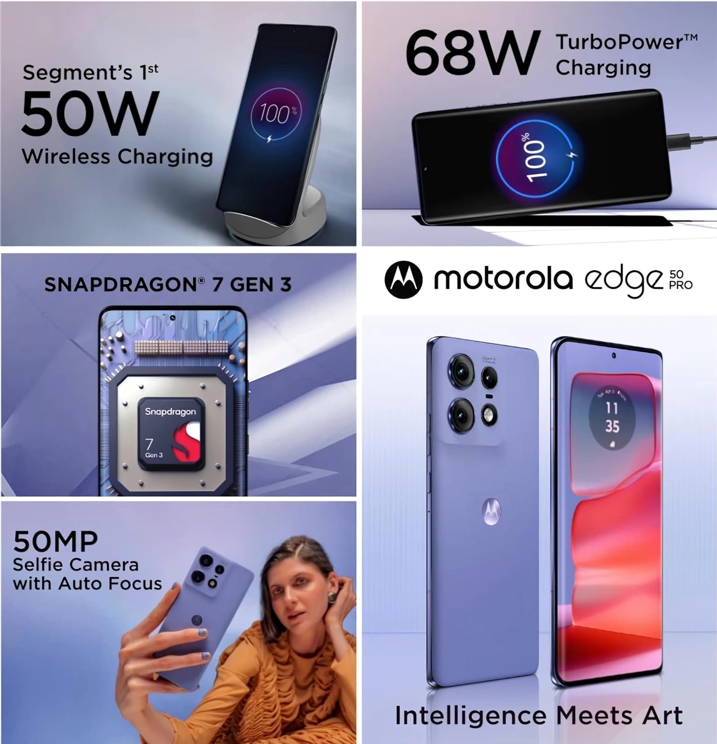 Motorola Edge 50 Pro 5G-Luxe Lavender