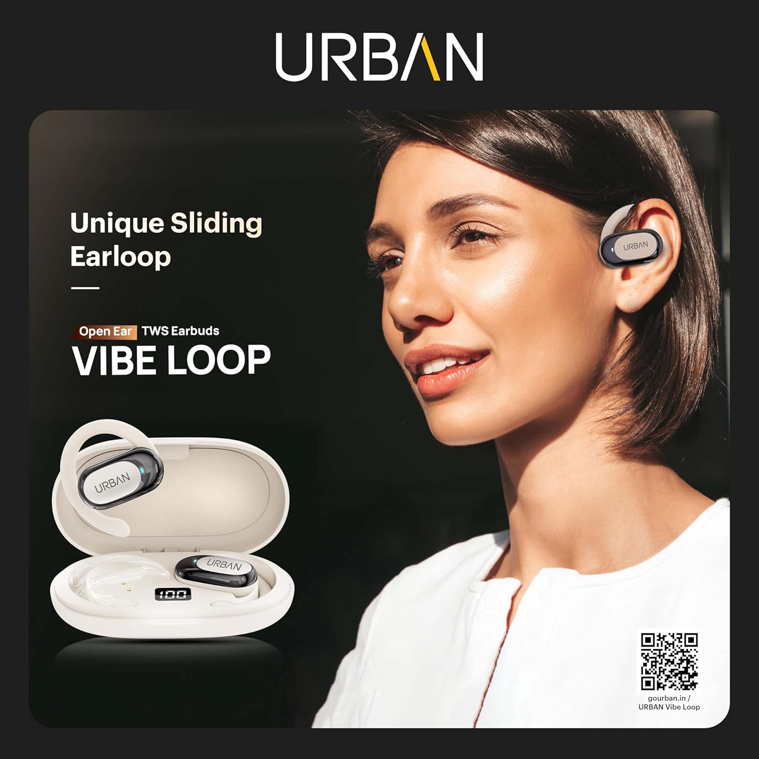 URBAN Vibe Loop TWS Bluetooth Earbuds Wireless - White