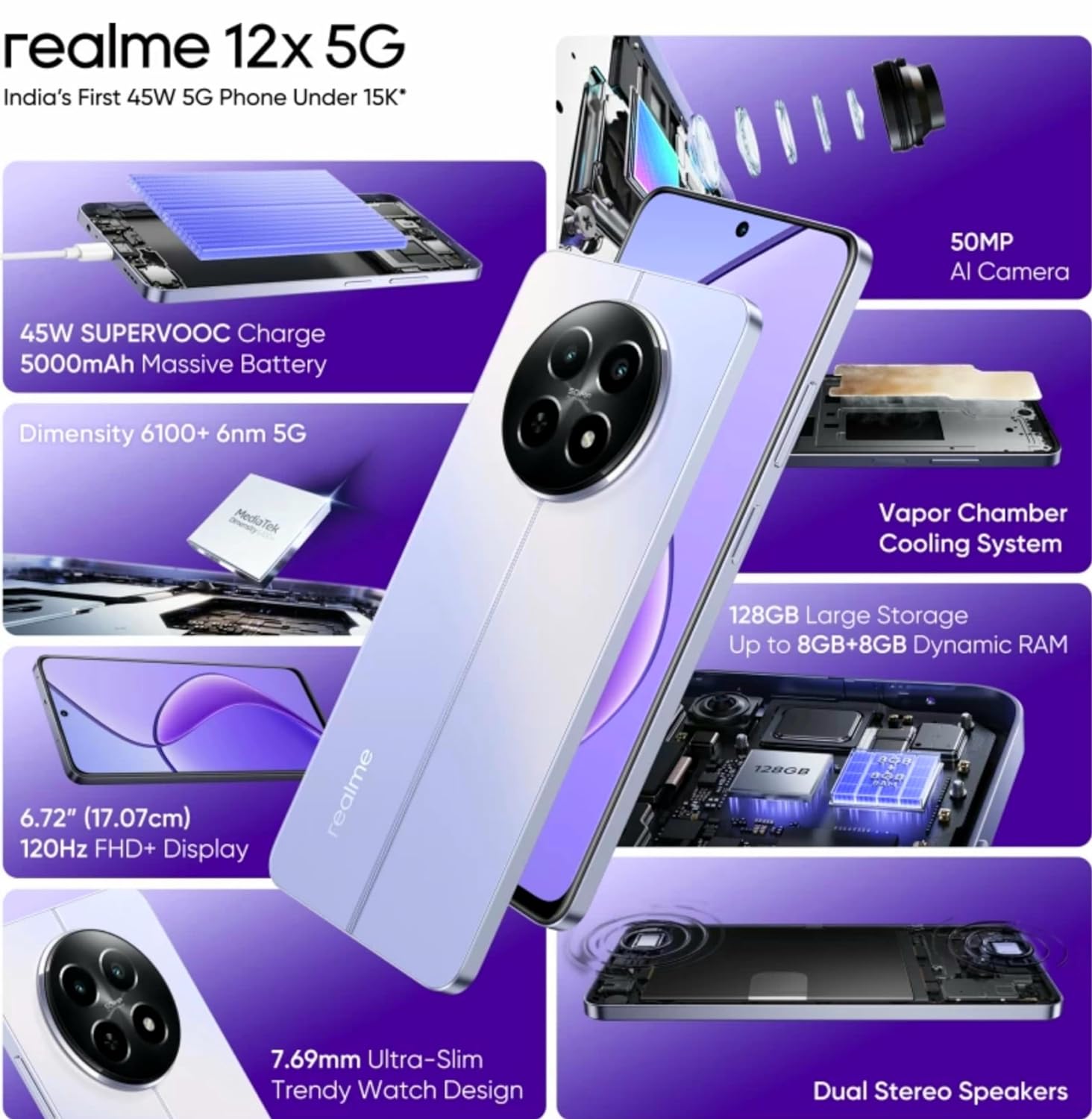 Realme 12x 5G-Twilight Purple