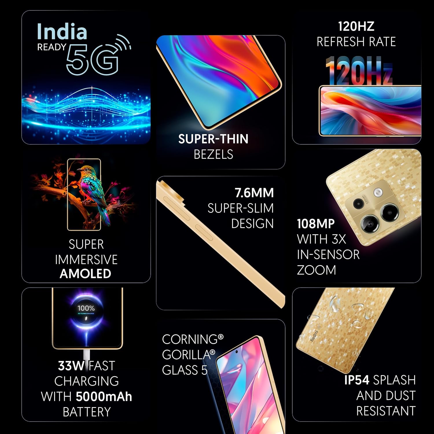 Redmi Note 13 5G-Prism Gold