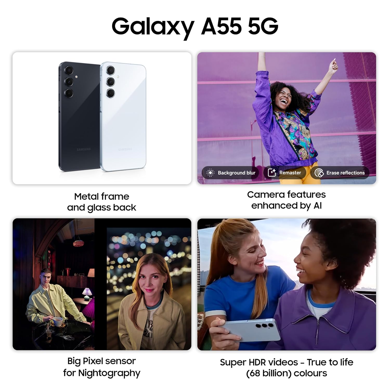 Samsung Galaxy A55 5G-Awesome Iceblue