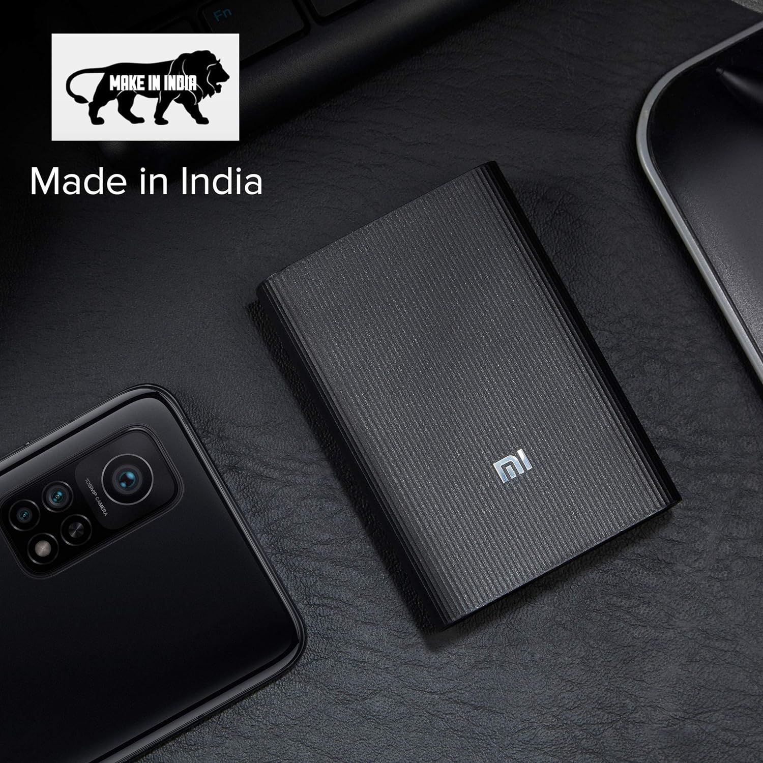 MI 10000mAh Lithium Ion, Lithium Polymer Power Bank Pocket Pro  Black